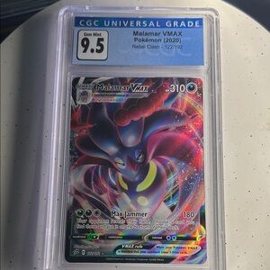 Pokemon Malamar VMAX Card - Purple and Blue